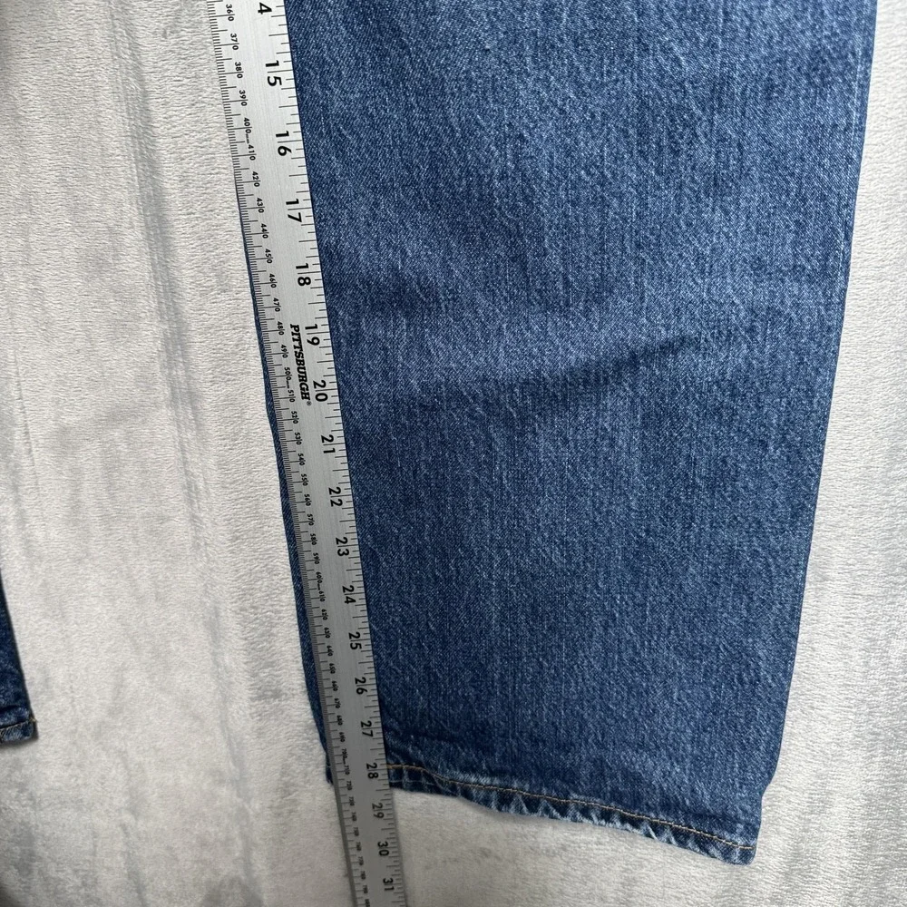 Levis 501 Jeans Mens 38x30 Blue Dark Wash Straight Denim Regular Fit Cotton‎